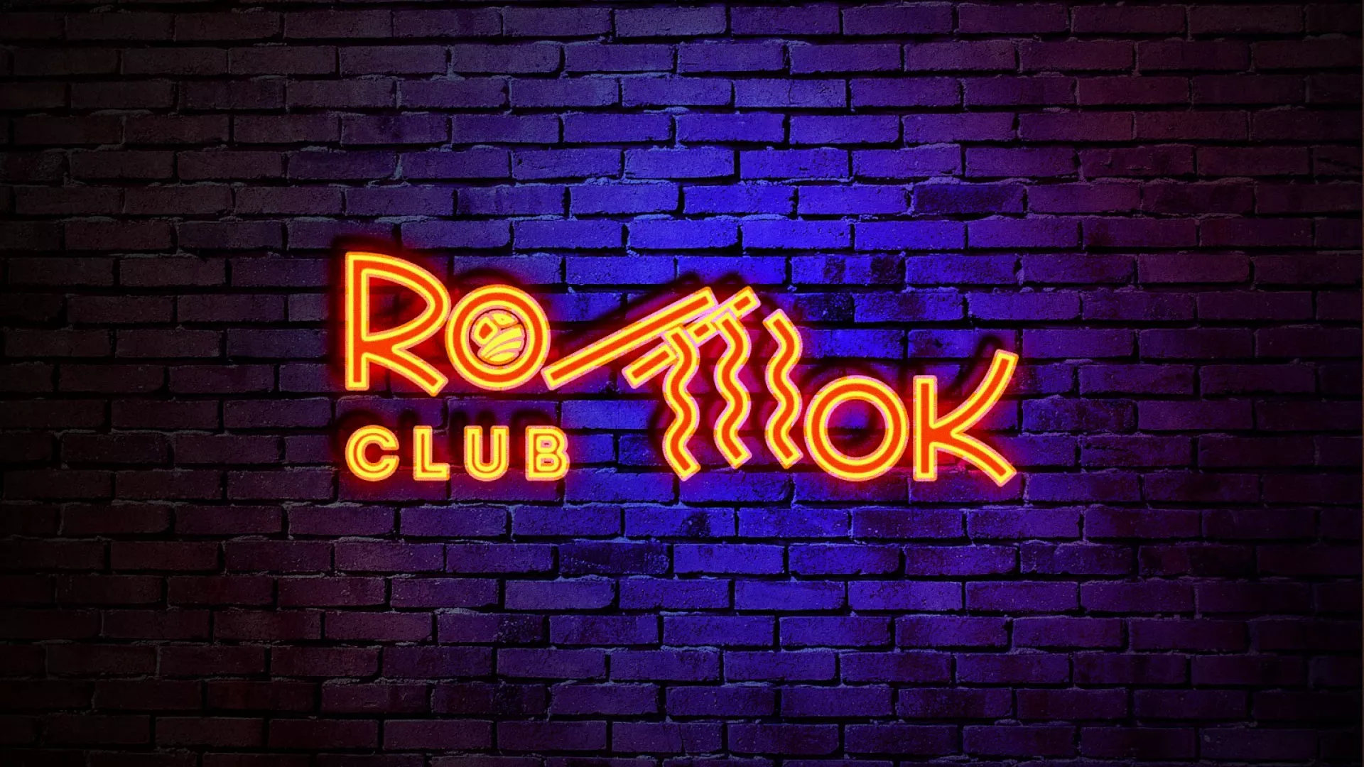 Разработка интерьерной вывески суши-бара «Roll Wok Club» в Сосногорске